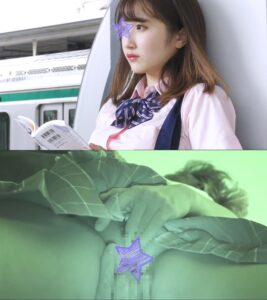 [Pcolle-782965d7b56b9d6132]【電車痴かん】顔出し制服JK★上品なお嬢様系なのに実は痴かんOK子!?★トイレに連れ込み推定Hカップを晒し撮り！中出し＆乳射の2に出ているAV女優名は？