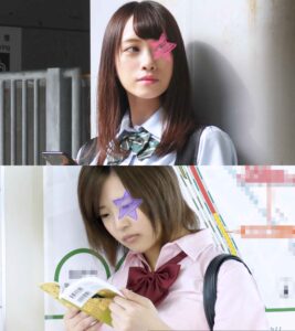 [Pcolle-754285d56821263e78]【電車痴かん】顔出し制服JK★圧倒的透明感の本物美少女と運動部系ショートカット女子の連続痴かん★超極太生中出しに涙目！※長尺38に出ているAV女優名は？