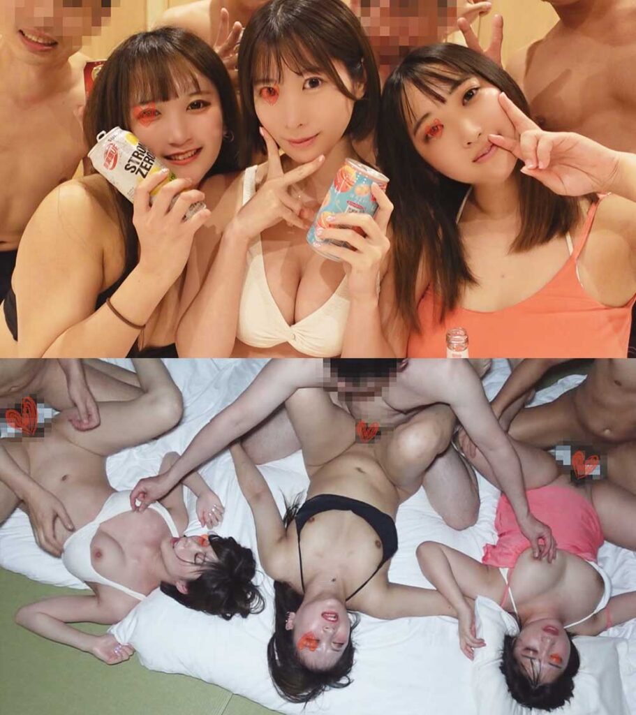 [Pcolle-18859362f8e55f831ac]S県◎浜ビーチ海水浴旅行／地元看護女子大生3名①【特典3本】に出ているAV女優名は？