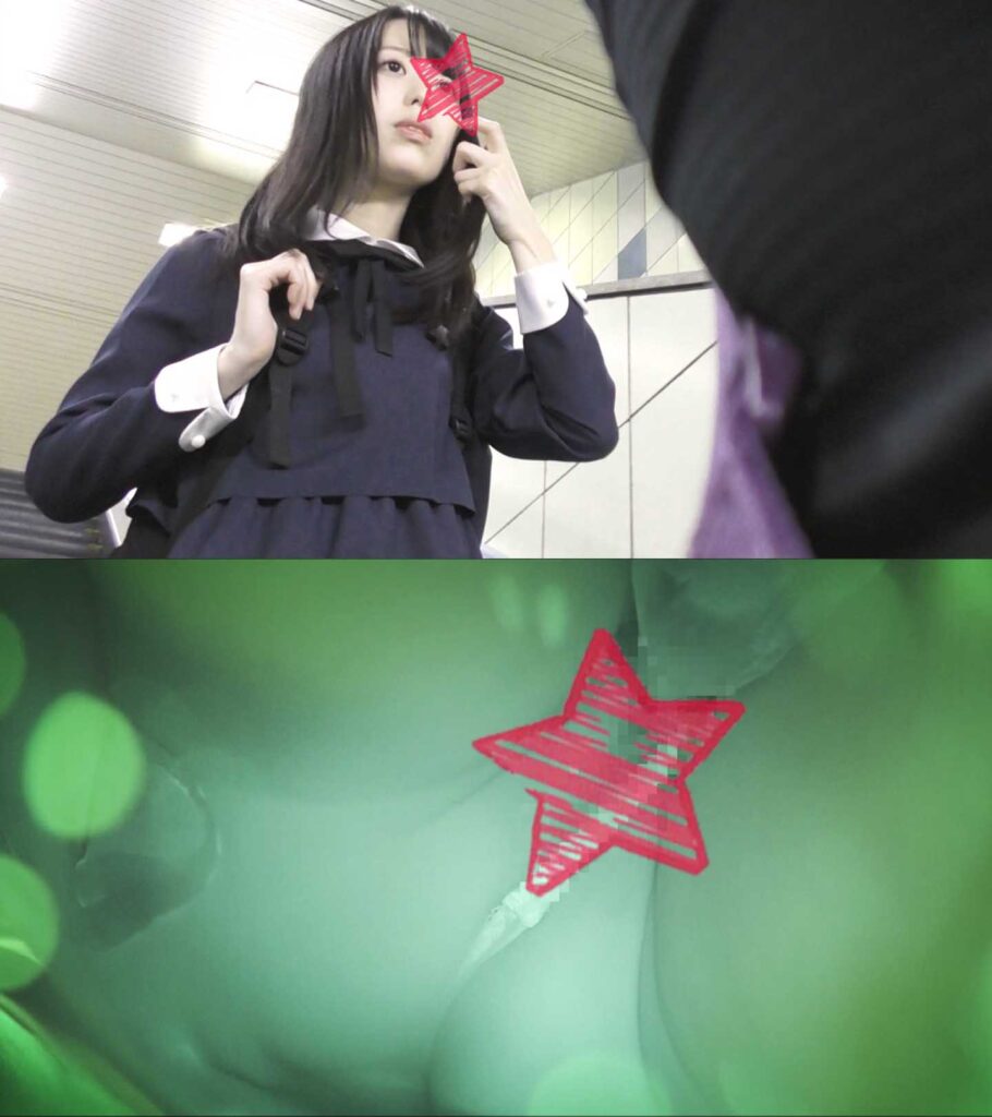 [Pcolle-476465bf7fc971be29]【電車痴かん】顔出し制服JK★ガチお嬢様校まさかのTバック★カメラに美少女のお漏らし直撃に出ているAV女優名は？